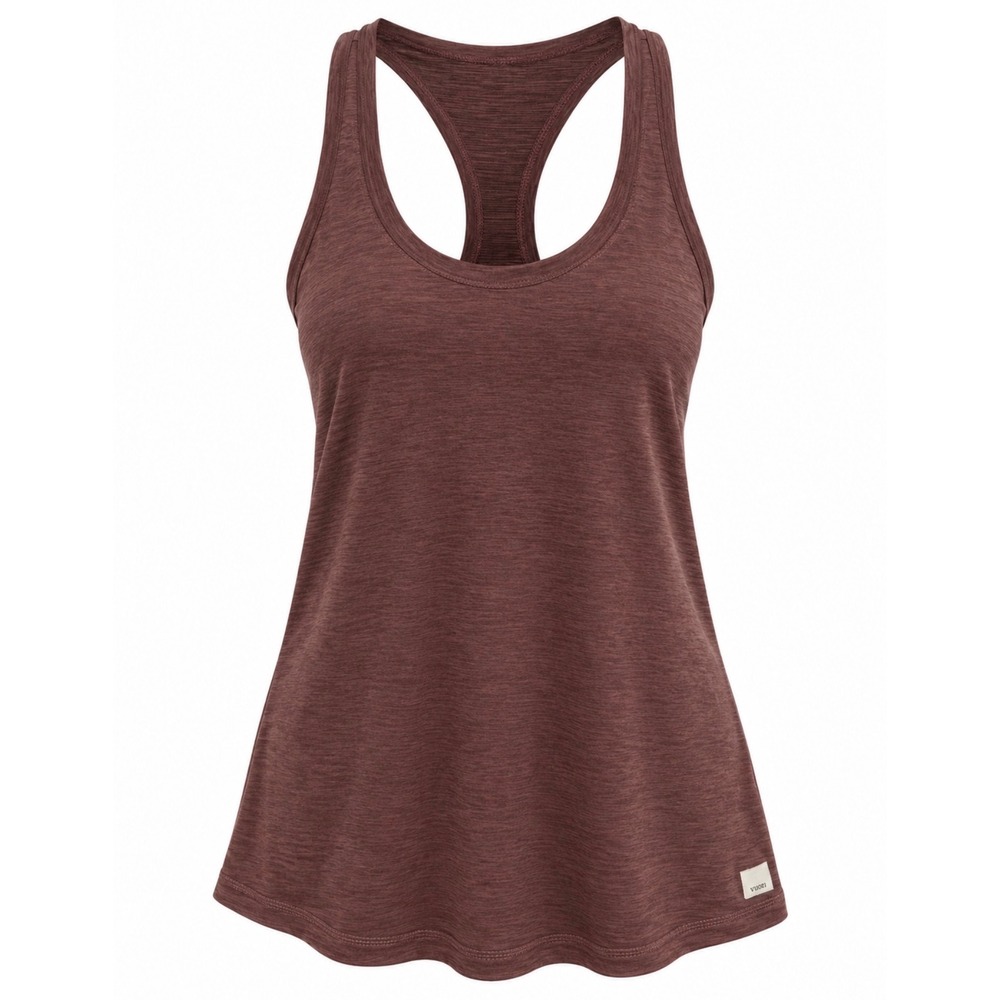 Vuori Lux Performance Tank Women XS Marsala Heather NWOT Racerback VW108